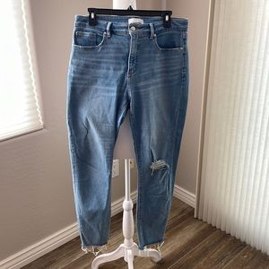 LOFT ladies ankle light high waisted denim jeans